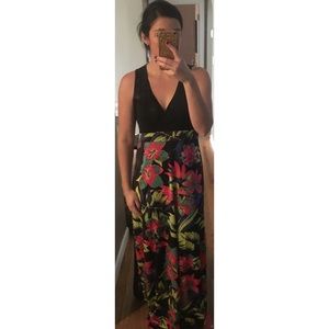 Hawaiian print long dress